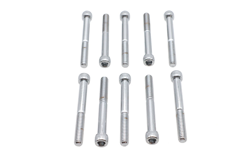 Allen Socket Cap Bolt Knurled Chrome 1/4 inch-20 X 2-1/4 inc