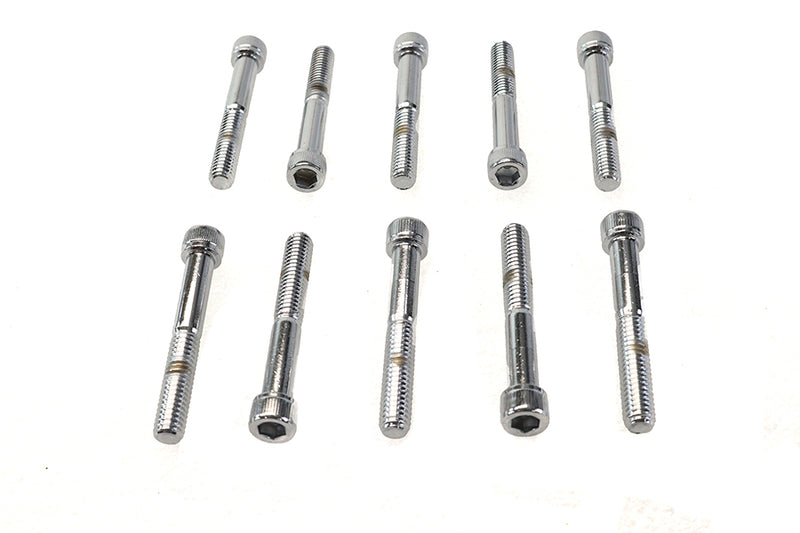 Allen Socket Cap Bolt Knurled Chrome 5/16-18 inch X 2-1/4 in