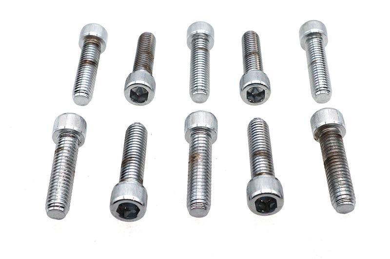 Allen Socket Cap Bolt Knurled Chrome 3/8 inch X 1-1/2 inch