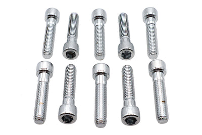 Allen Socket Cap Bolt Knurled Chrome 3/8 inch X 1-3/4 inch