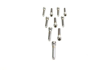 Allen Socket Cap Bolt Knurled Chrome 3/8 inch X 2 inch