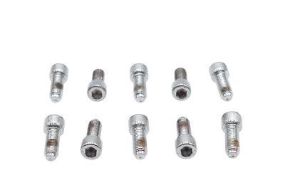 Allen Socket Cap Bolt Knurled Chrome 1/4 inch x 5/8 inch