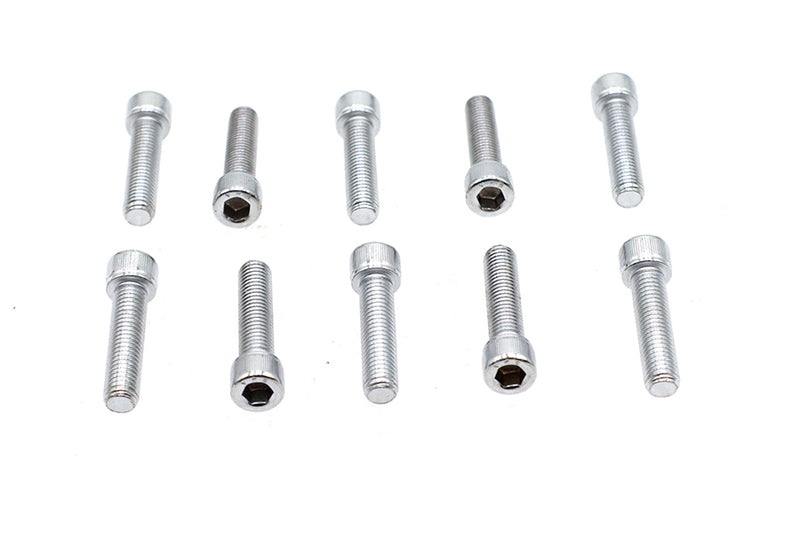 Allen Socket Cap Bolt Knurled Chrome 1/4 inch X 1 inch