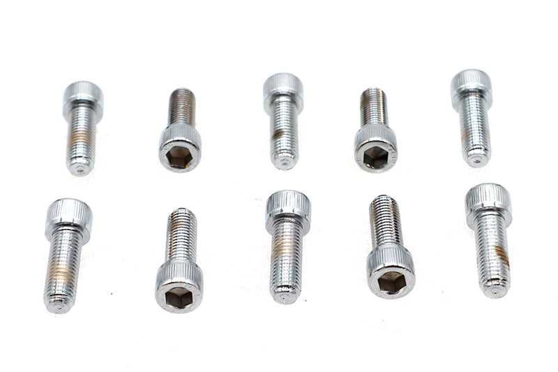 Allen Socket Cap Bolt Knurled Chrome 5/16 inch X 7/8 inch