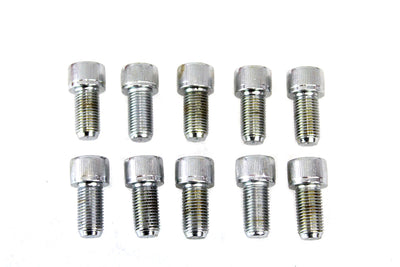 Allen Socket Cap Bolt Knurled Chrome 3/8 inch-24 X 3/4 inch