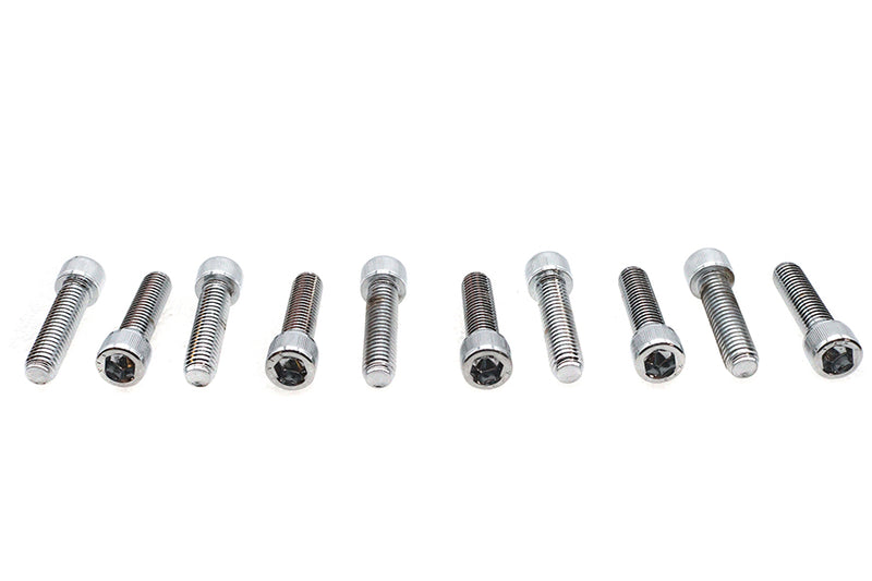 Allen Socket Cap Bolt Knurled Chrome 3/8 inch X 1-1/2 inch