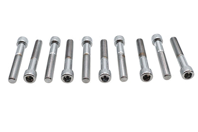 Allen Socket Cap Bolt Knurled Chrome 3/8 inch X 2-1/2 inch