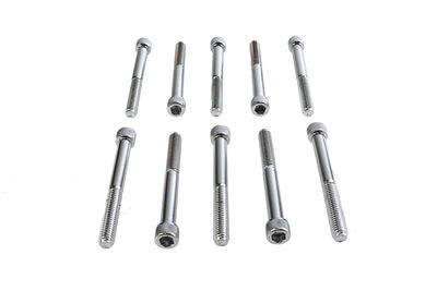 Allen Socket Cap Bolt Knurled Chrome 3/8 inch X 3-1/2 inch