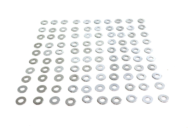 Chrome Flat Washers 1/4 inch Inner Diameter