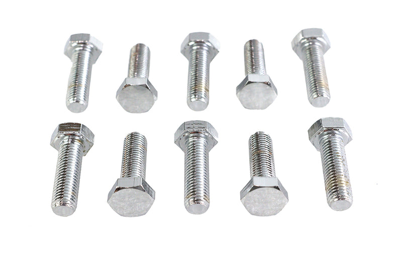 Hex Cap Bolts Chrome 5/16 inch x 1 inch