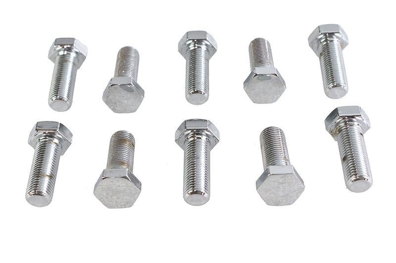 Hex Cap Bolts Chrome 3/8 inch x 1 inch