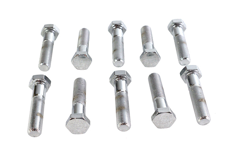 Hex Cap Bolts Chrome 3/8 inch x 1-3/4