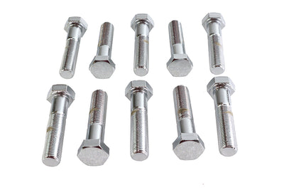 Hex Cap Bolts Chrome 1/2 inch x 2-1/4 inch