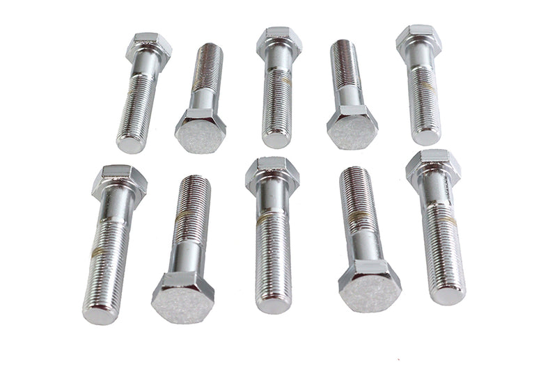 Hex Cap Bolts Chrome 1/2 inch x 2-1/4 inch