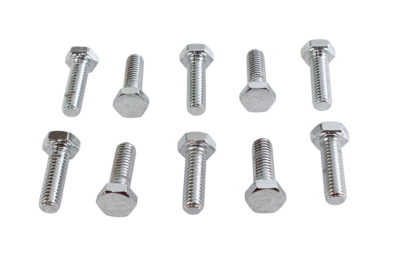 Hex Cap Bolts Chrome 5/16 inch x 1 inch