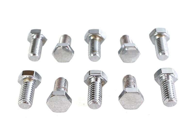 Hex Cap Bolts Chrome 3/8 inch x 3/4 inch