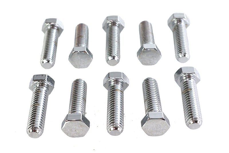 Hex Cap Bolts Chrome 7/16-14 X 1-1/2 inch