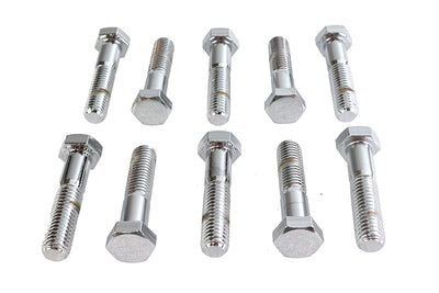 Hex Cap Bolts Chrome 1/2-13 X 2-1/4 inch