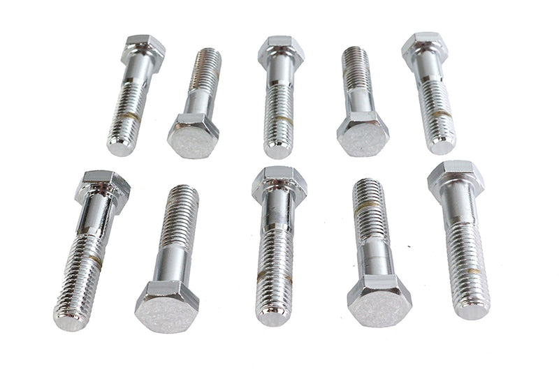 Hex Cap Bolts Chrome 1/2-13 X 2-1/4 inch