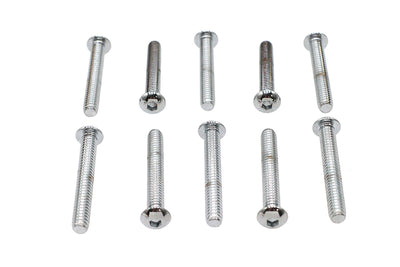 Allen Button Head Screws Chrome 1/4 inch X 1-3/4 inch
