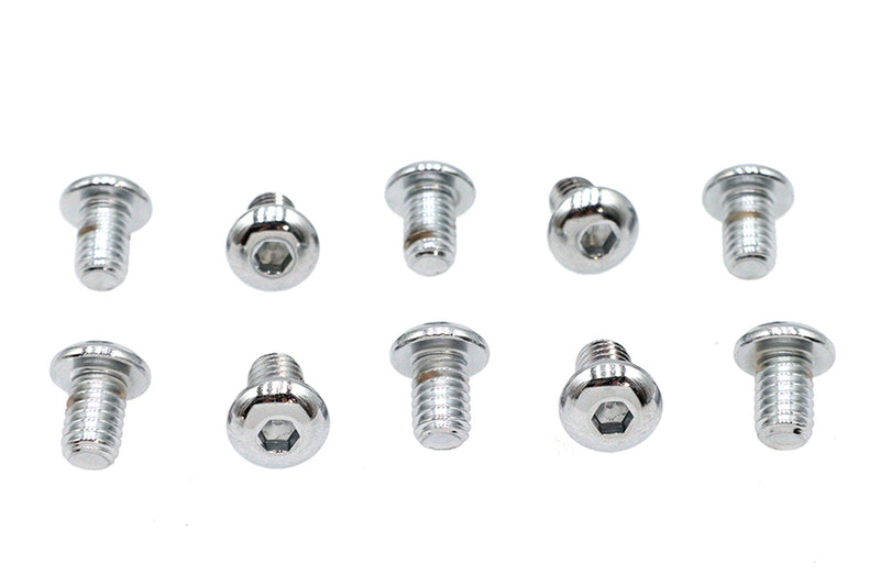 Allen Button Head Screws Chrome 5/16 inch X 1/2 inch