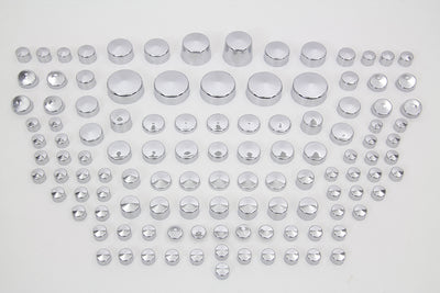 Wyatt Gatling Chrome Bolt Cap 116 Piece Cover Kit