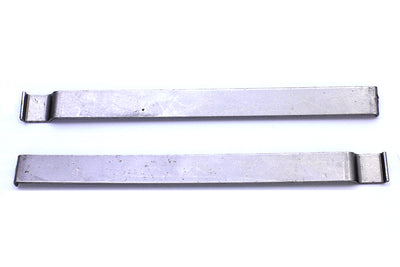 Mount Strips for Gas Tank Emblems Raw Steel