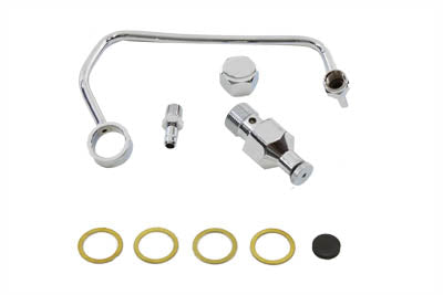 Fuel Petcock Shut Off Rod Kit Chrome