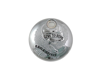 Chrome with  inchLive to Ride inch FLT Fuel Tank Console Doo
