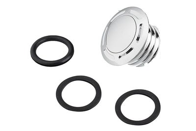 Slot Pop Up Vented Gas Cap Chrome