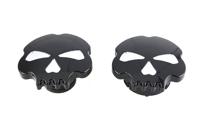 Skull Style Gas Cap Set Black