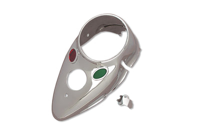 Chrome Cateye Dash Panel