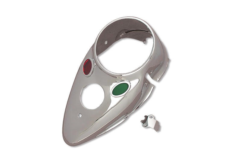 Chrome Cateye Dash Panel