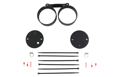 Dual Gauge Mount Bracket Black