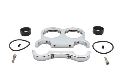 Chrome Billet 48mm Dual Gauge Mount