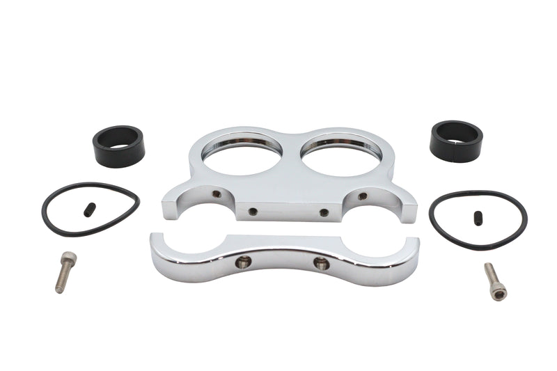 Chrome Billet 48mm Dual Gauge Mount