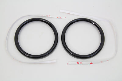 4 inch Gauge Bezel Cover Black Set
