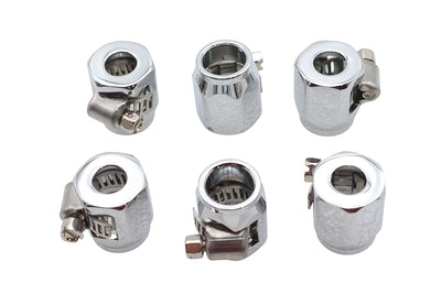 Hex Chrome Econo Seal Hose End
