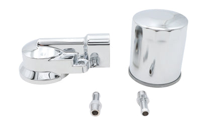 Chrome Oil Filter Mount Kit