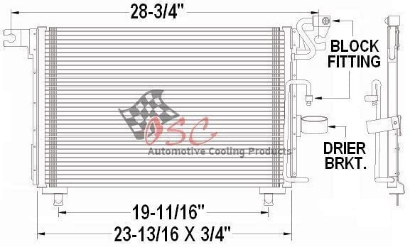 OSC Cooling Products 4944 New Condenser