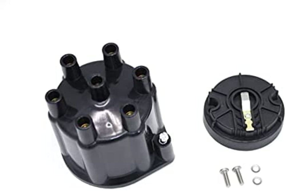 Pertronix D606700 Black Cap and Rotor Kit for Flame-Thrower Billet Distributor 6 Cylinder Engine