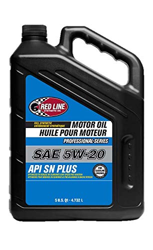 Red Line 12815 Professional Series 5W20 Motor Oil, 5 Quarts