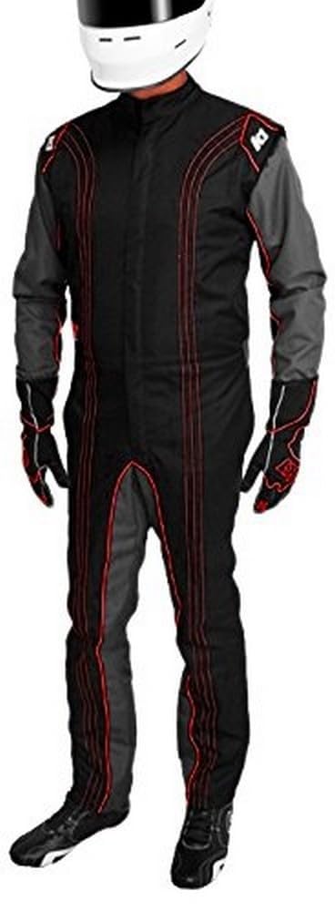 K1 Race Gear CIK/FIA Level 2 Approved Kart Racing Suit (Red, 6X-Small)