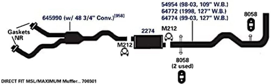 AP Exhaust Products 64774 Exhaust Tail Pipe