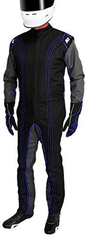 K1 Race Gear CIK/FIA Level 2 Approved Kart Racing Suit (Blue, Medium/Large)