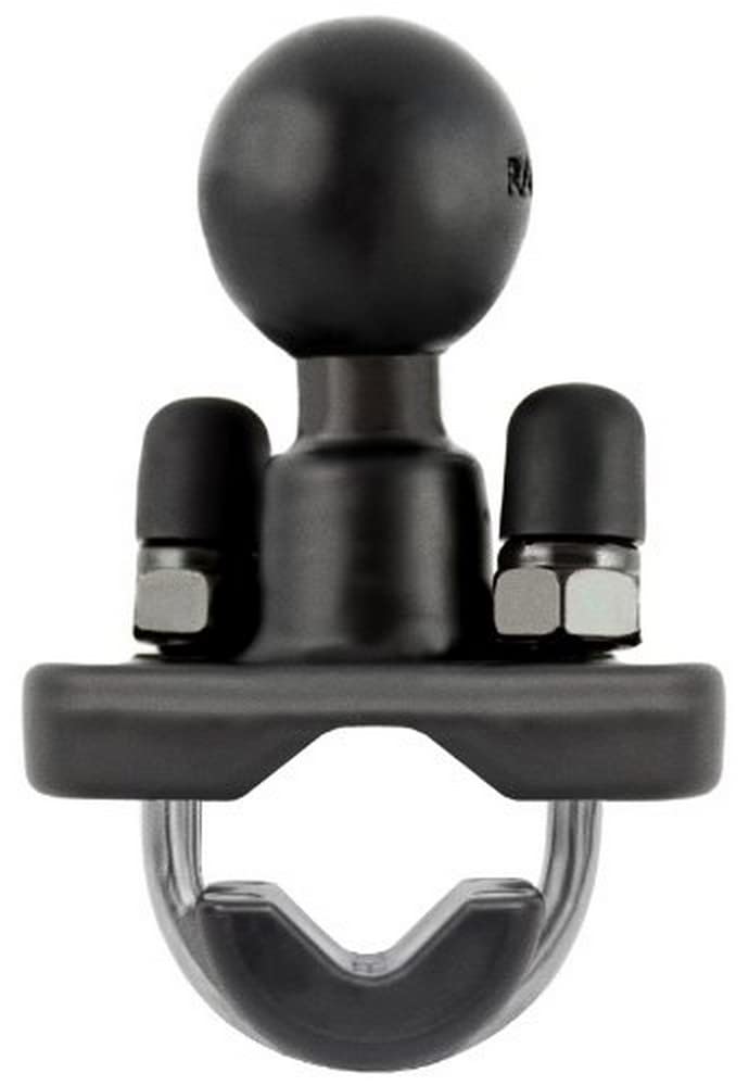 Ram Mount Rail Base with Stainless Steel U-Bolt and 1-Inch Ball for Rails from 0.5 to 1 Inches Diameter