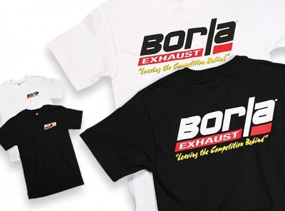 Borla 21211 White XX-Large Motorsports T-Shirt