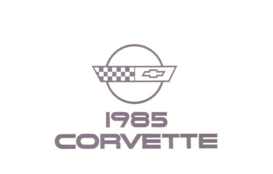 bishko automotive literature 1985 Chevrolet Corvette Owners Manual User Guide Reference Operator Book Fuses