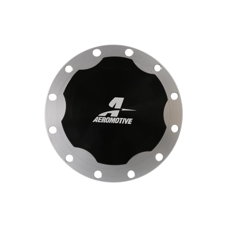 Aeromotive 18727 Fillcap, Screw-on, 3-inch, Flanged, 12-Bolt, Black