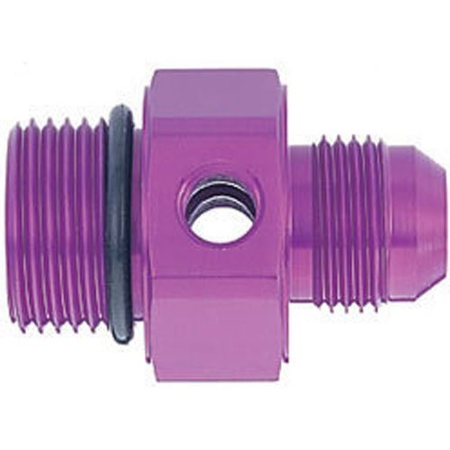 MagnaFuel MP-3064-10AN to -12AN O-Ring Male Adapter Fitting with Gauge